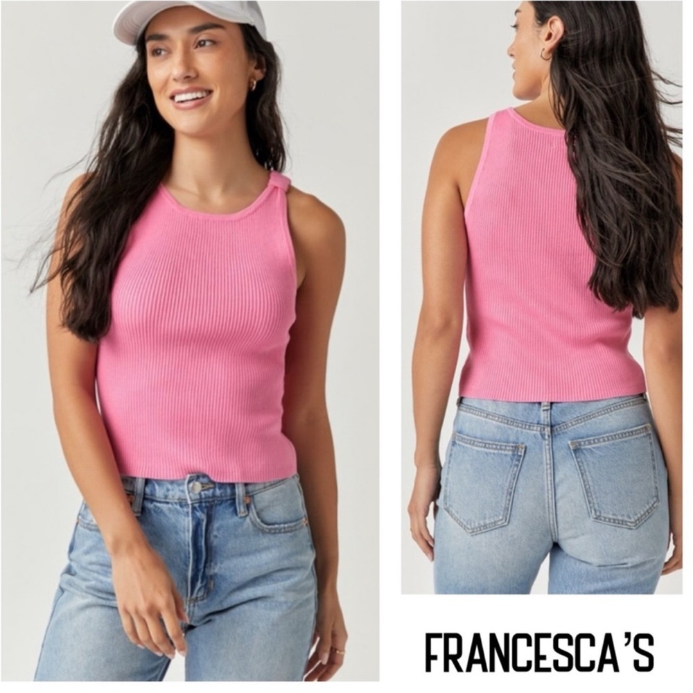 New Francesca's Savannah Ribbed Knit Pink
Tank Top